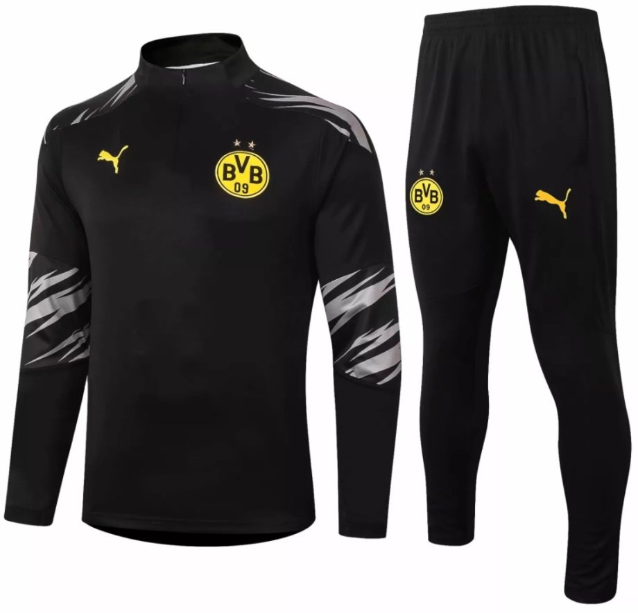 Kit treinamento oficial Puma Borussia Dortmund 2020 2021 preto